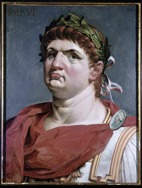 Portrait of Nero with a wreath on his head
