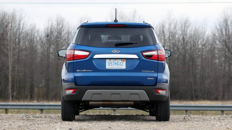 Rear view of Ford EcoSport