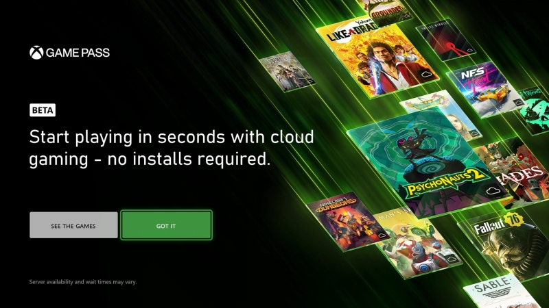 Games on Xbox can now be run from the cloud, without installation - for now for insiders
