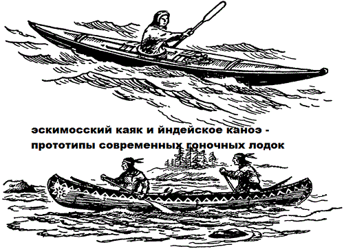 Eskimo Kayak and the Eordee Canoe Prototypes of Modern Racing Boats